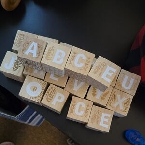 Wooden Alphabet Blocks for Kids